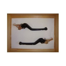 LEVIERS DE FREIN REGLABLES NOIRS TMAX 2008/2020 - La paire