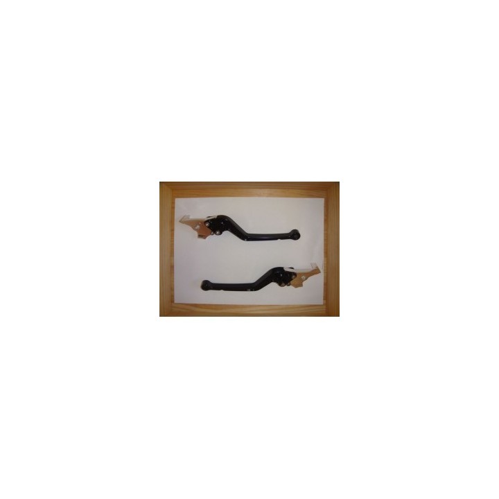 LEVIERS DE FREIN REGLABLES NOIRS TMAX 2008/2020 - La paire