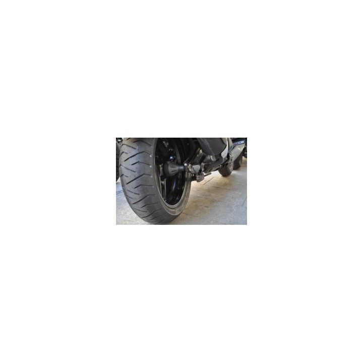 CACHE AXE DE ROUE COULEUR CARBONE MAT - TMAX 2008-2011