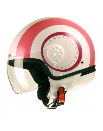 HELMET PROJECT SMARTY ROSE ET BLANC