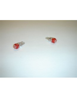 AMPOULES VEILLEUSES ROUGES A LEDS - LA PAIRE - NOMBREUX VEHICULES (ex : TMAX)